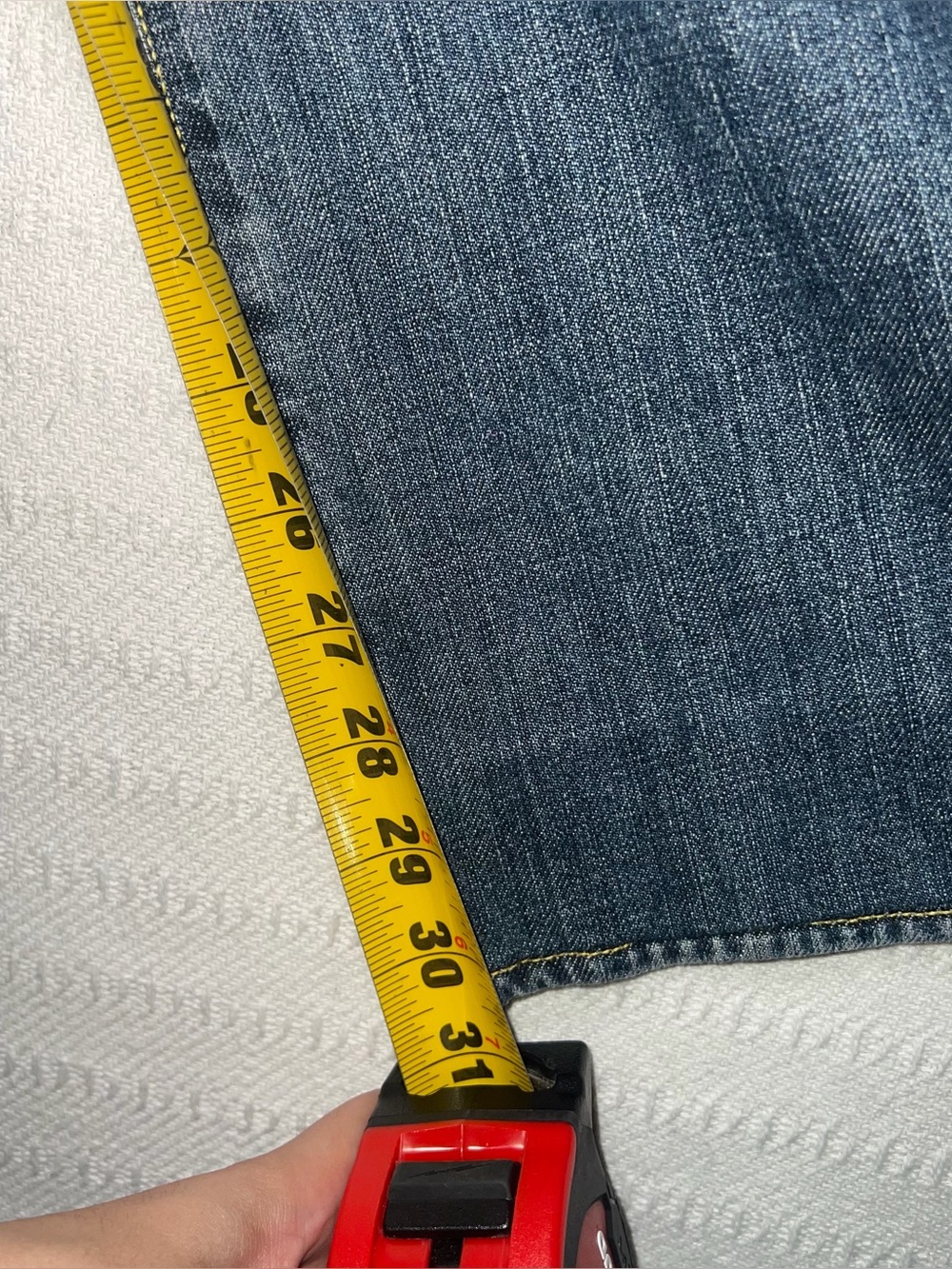 Paper Denim & Cloth Jean Women Low Rise Raw Denim 29x30 Made in USA Y2K - Picture 6 of 6
